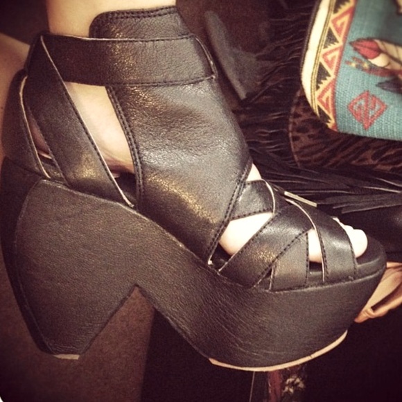 GEE WAWA Platform Claw Wedge Ankle Strap Sandal Open Toe Mega Platform Gladiator - Picture 3 of 12